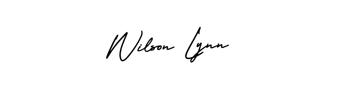 How to make Wilson Lynn name signature. Use AmerikaSignatureDemo-Regular style for creating short signs online. This is the latest handwritten sign. Wilson Lynn signature style 3 images and pictures png