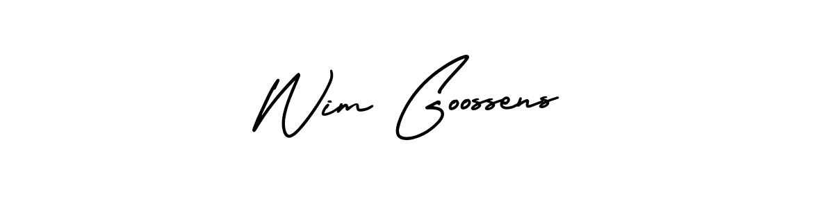 Create a beautiful signature design for name Wim Goossens. With this signature (AmerikaSignatureDemo-Regular) fonts, you can make a handwritten signature for free. Wim Goossens signature style 3 images and pictures png