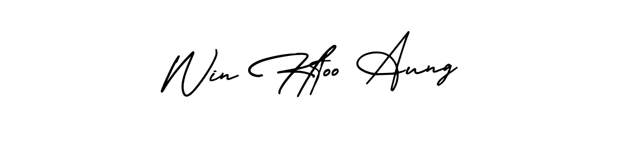 AmerikaSignatureDemo-Regular is a professional signature style that is perfect for those who want to add a touch of class to their signature. It is also a great choice for those who want to make their signature more unique. Get Win Htoo Aung name to fancy signature for free. Win Htoo Aung signature style 3 images and pictures png