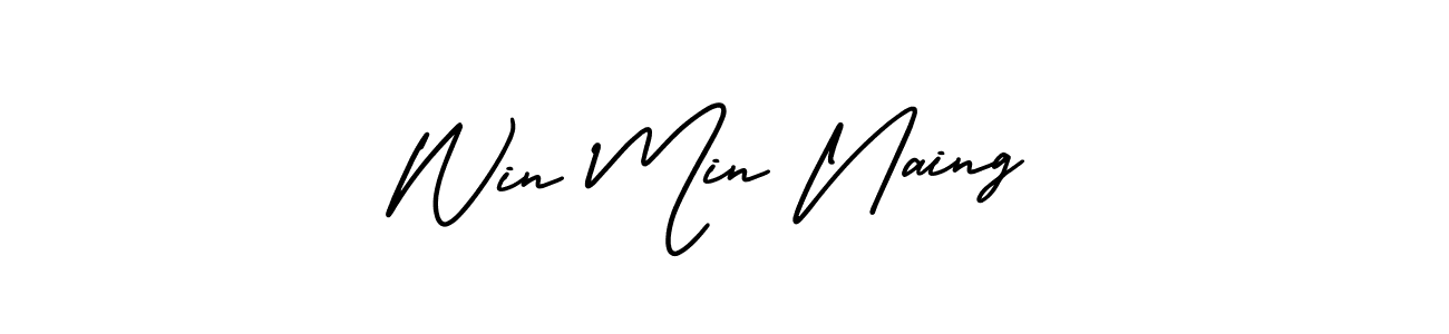 Best and Professional Signature Style for Win Min Naing. AmerikaSignatureDemo-Regular Best Signature Style Collection. Win Min Naing signature style 3 images and pictures png