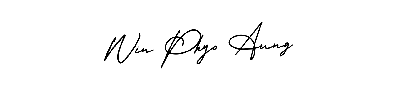 Similarly AmerikaSignatureDemo-Regular is the best handwritten signature design. Signature creator online .You can use it as an online autograph creator for name Win Phyo Aung. Win Phyo Aung signature style 3 images and pictures png