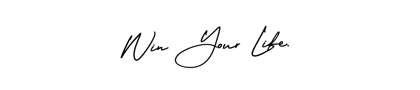 Design your own signature with our free online signature maker. With this signature software, you can create a handwritten (AmerikaSignatureDemo-Regular) signature for name Win Your Life.. Win Your Life. signature style 3 images and pictures png