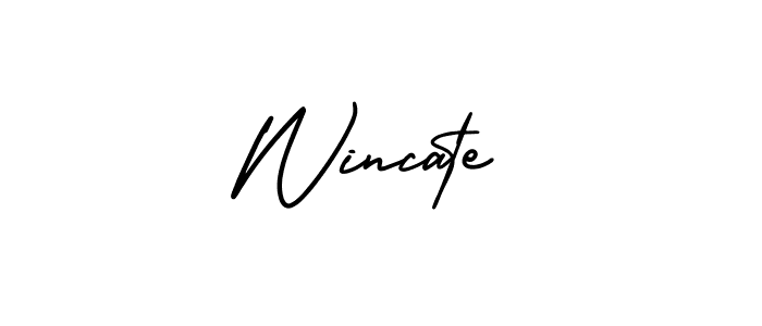 AmerikaSignatureDemo-Regular is a professional signature style that is perfect for those who want to add a touch of class to their signature. It is also a great choice for those who want to make their signature more unique. Get Wincate name to fancy signature for free. Wincate signature style 3 images and pictures png