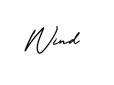 You should practise on your own different ways (AmerikaSignatureDemo-Regular) to write your name (Wind) in signature. don't let someone else do it for you. Wind signature style 3 images and pictures png