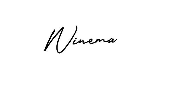 Make a short Winema signature style. Manage your documents anywhere anytime using AmerikaSignatureDemo-Regular. Create and add eSignatures, submit forms, share and send files easily. Winema signature style 3 images and pictures png