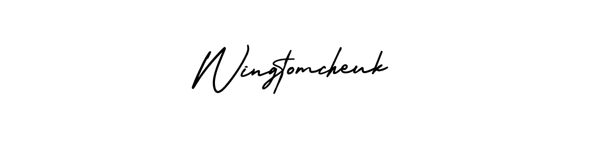 AmerikaSignatureDemo-Regular is a professional signature style that is perfect for those who want to add a touch of class to their signature. It is also a great choice for those who want to make their signature more unique. Get Wingtomcheuk name to fancy signature for free. Wingtomcheuk signature style 3 images and pictures png