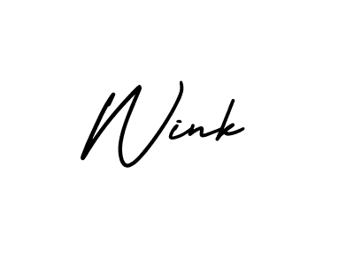 How to Draw Wink signature style? AmerikaSignatureDemo-Regular is a latest design signature styles for name Wink. Wink signature style 3 images and pictures png