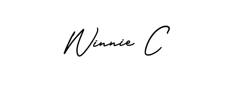 Check out images of Autograph of Winnie C name. Actor Winnie C Signature Style. AmerikaSignatureDemo-Regular is a professional sign style online. Winnie C signature style 3 images and pictures png