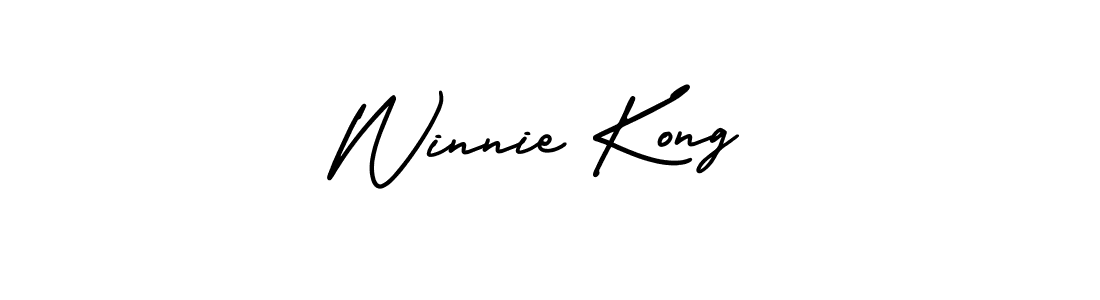 How to make Winnie Kong signature? AmerikaSignatureDemo-Regular is a professional autograph style. Create handwritten signature for Winnie Kong name. Winnie Kong signature style 3 images and pictures png