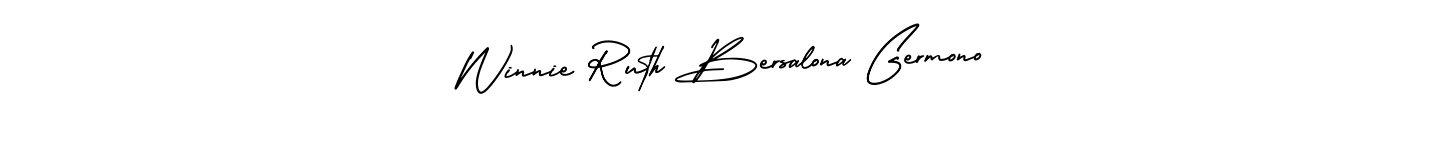 Once you've used our free online signature maker to create your best signature AmerikaSignatureDemo-Regular style, it's time to enjoy all of the benefits that Winnie Ruth Bersalona Germono name signing documents. Winnie Ruth Bersalona Germono signature style 3 images and pictures png