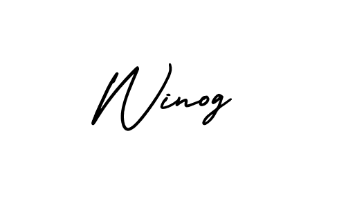 Best and Professional Signature Style for Winog. AmerikaSignatureDemo-Regular Best Signature Style Collection. Winog signature style 3 images and pictures png