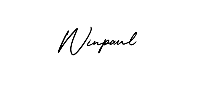 Create a beautiful signature design for name Winpaul. With this signature (AmerikaSignatureDemo-Regular) fonts, you can make a handwritten signature for free. Winpaul signature style 3 images and pictures png