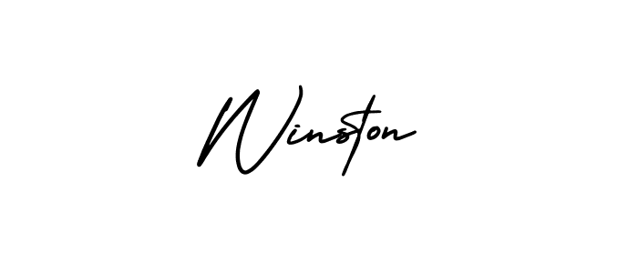 This is the best signature style for the Winston name. Also you like these signature font (AmerikaSignatureDemo-Regular). Mix name signature. Winston signature style 3 images and pictures png
