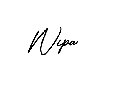 The best way (AmerikaSignatureDemo-Regular) to make a short signature is to pick only two or three words in your name. The name Wipa include a total of six letters. For converting this name. Wipa signature style 3 images and pictures png