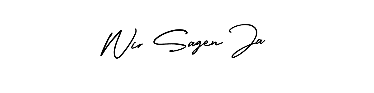 Once you've used our free online signature maker to create your best signature AmerikaSignatureDemo-Regular style, it's time to enjoy all of the benefits that Wir Sagen Ja name signing documents. Wir Sagen Ja signature style 3 images and pictures png