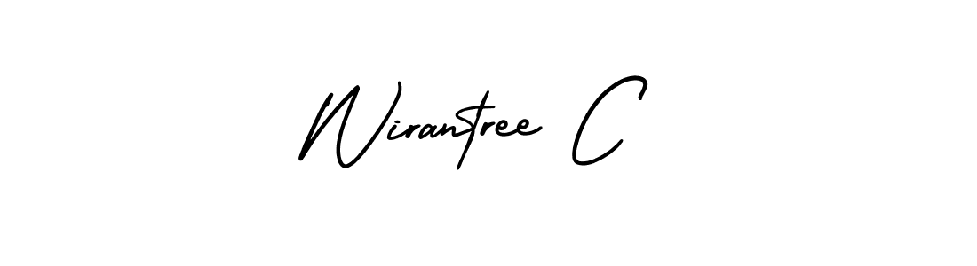 AmerikaSignatureDemo-Regular is a professional signature style that is perfect for those who want to add a touch of class to their signature. It is also a great choice for those who want to make their signature more unique. Get Wirantree C name to fancy signature for free. Wirantree C signature style 3 images and pictures png