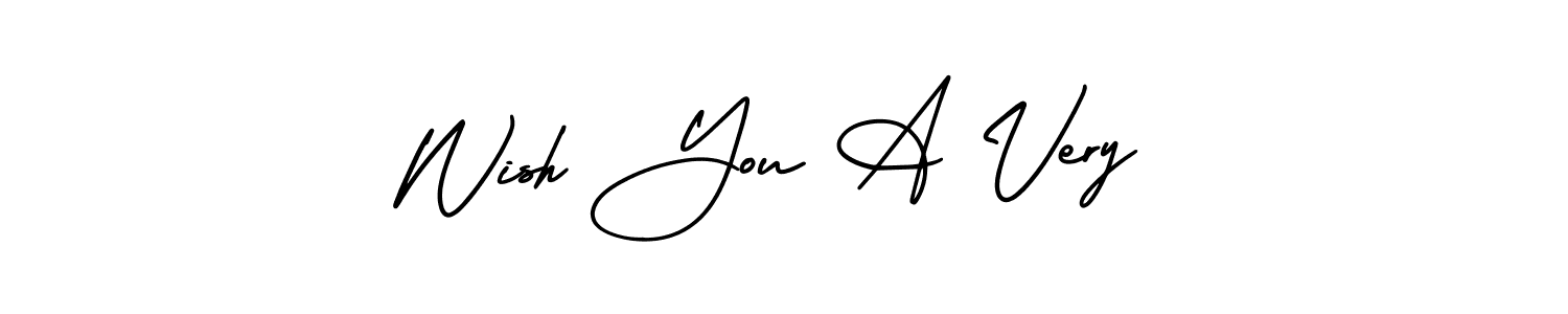 How to make Wish You A Very signature? AmerikaSignatureDemo-Regular is a professional autograph style. Create handwritten signature for Wish You A Very name. Wish You A Very signature style 3 images and pictures png