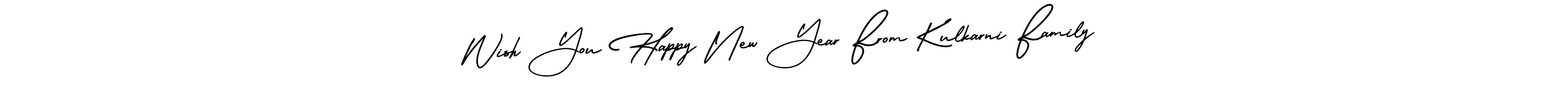 Also we have Wish You Happy New Year From Kulkarni Family name is the best signature style. Create professional handwritten signature collection using AmerikaSignatureDemo-Regular autograph style. Wish You Happy New Year From Kulkarni Family signature style 3 images and pictures png