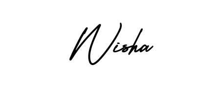 Best and Professional Signature Style for Wisha. AmerikaSignatureDemo-Regular Best Signature Style Collection. Wisha signature style 3 images and pictures png