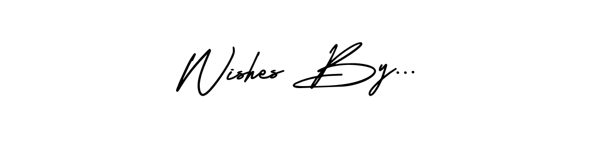 The best way (AmerikaSignatureDemo-Regular) to make a short signature is to pick only two or three words in your name. The name Wishes By... include a total of six letters. For converting this name. Wishes By... signature style 3 images and pictures png