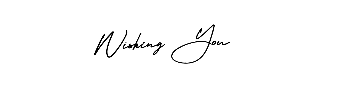 Similarly AmerikaSignatureDemo-Regular is the best handwritten signature design. Signature creator online .You can use it as an online autograph creator for name Wishing You . Wishing You  signature style 3 images and pictures png