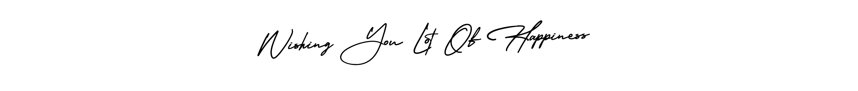 Wishing You Lot Of Happiness stylish signature style. Best Handwritten Sign (AmerikaSignatureDemo-Regular) for my name. Handwritten Signature Collection Ideas for my name Wishing You Lot Of Happiness. Wishing You Lot Of Happiness signature style 3 images and pictures png