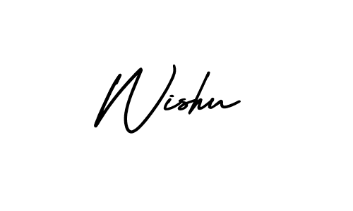 Create a beautiful signature design for name Wishu. With this signature (AmerikaSignatureDemo-Regular) fonts, you can make a handwritten signature for free. Wishu signature style 3 images and pictures png