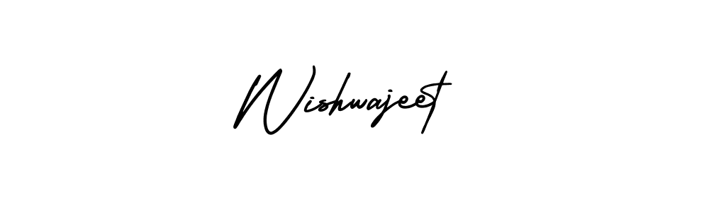 It looks lik you need a new signature style for name Wishwajeet. Design unique handwritten (AmerikaSignatureDemo-Regular) signature with our free signature maker in just a few clicks. Wishwajeet signature style 3 images and pictures png