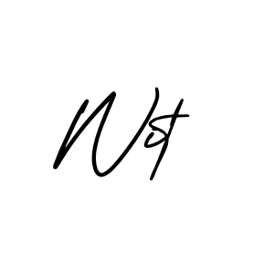 How to make Wit signature? AmerikaSignatureDemo-Regular is a professional autograph style. Create handwritten signature for Wit name. Wit signature style 3 images and pictures png