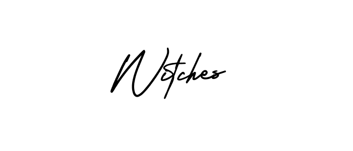 Use a signature maker to create a handwritten signature online. With this signature software, you can design (AmerikaSignatureDemo-Regular) your own signature for name Witches. Witches signature style 3 images and pictures png