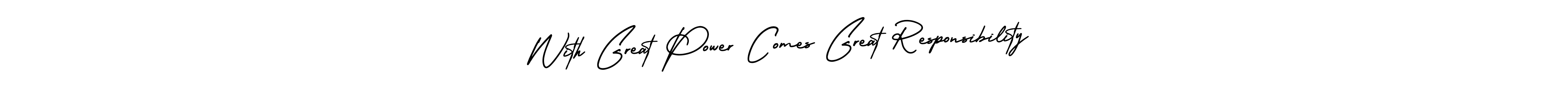 Create a beautiful signature design for name With Great Power Comes Great Responsibility. With this signature (AmerikaSignatureDemo-Regular) fonts, you can make a handwritten signature for free. With Great Power Comes Great Responsibility signature style 3 images and pictures png