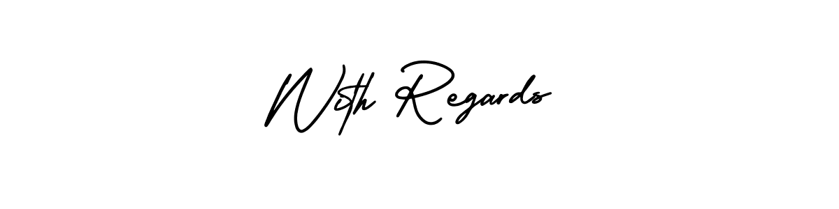 Here are the top 10 professional signature styles for the name With Regards. These are the best autograph styles you can use for your name. With Regards signature style 3 images and pictures png
