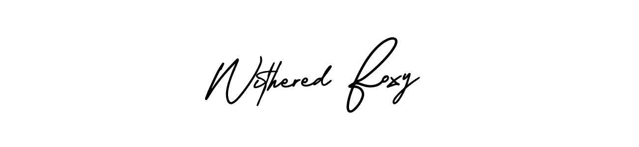 Also we have Withered Foxy name is the best signature style. Create professional handwritten signature collection using AmerikaSignatureDemo-Regular autograph style. Withered Foxy signature style 3 images and pictures png
