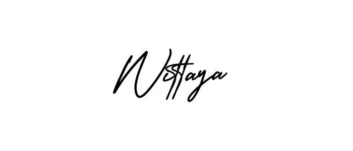 Create a beautiful signature design for name Wittaya. With this signature (AmerikaSignatureDemo-Regular) fonts, you can make a handwritten signature for free. Wittaya signature style 3 images and pictures png