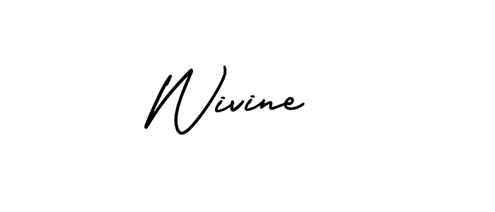 Create a beautiful signature design for name Wivine . With this signature (AmerikaSignatureDemo-Regular) fonts, you can make a handwritten signature for free. Wivine  signature style 3 images and pictures png