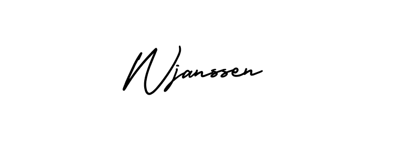 This is the best signature style for the Wjanssen name. Also you like these signature font (AmerikaSignatureDemo-Regular). Mix name signature. Wjanssen signature style 3 images and pictures png