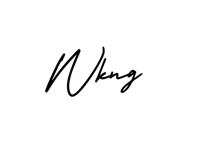 Also You can easily find your signature by using the search form. We will create Wkng name handwritten signature images for you free of cost using AmerikaSignatureDemo-Regular sign style. Wkng signature style 3 images and pictures png