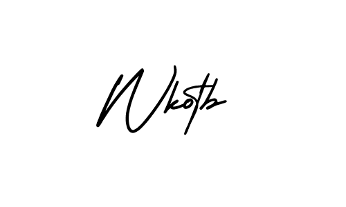 Make a beautiful signature design for name Wkotb. Use this online signature maker to create a handwritten signature for free. Wkotb signature style 3 images and pictures png