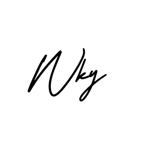 Also we have Wky name is the best signature style. Create professional handwritten signature collection using AmerikaSignatureDemo-Regular autograph style. Wky signature style 3 images and pictures png