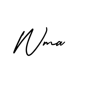 Similarly AmerikaSignatureDemo-Regular is the best handwritten signature design. Signature creator online .You can use it as an online autograph creator for name Wma. Wma signature style 3 images and pictures png