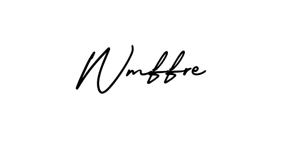 Use a signature maker to create a handwritten signature online. With this signature software, you can design (AmerikaSignatureDemo-Regular) your own signature for name Wmffre. Wmffre signature style 3 images and pictures png