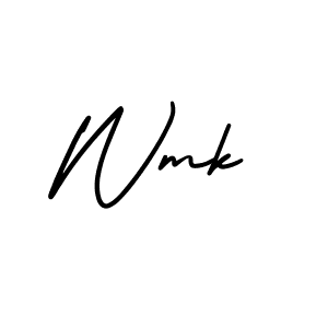 How to make Wmk signature? AmerikaSignatureDemo-Regular is a professional autograph style. Create handwritten signature for Wmk name. Wmk signature style 3 images and pictures png