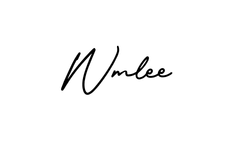 AmerikaSignatureDemo-Regular is a professional signature style that is perfect for those who want to add a touch of class to their signature. It is also a great choice for those who want to make their signature more unique. Get Wmlee name to fancy signature for free. Wmlee signature style 3 images and pictures png