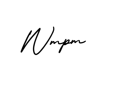 Use a signature maker to create a handwritten signature online. With this signature software, you can design (AmerikaSignatureDemo-Regular) your own signature for name Wmpm. Wmpm signature style 3 images and pictures png