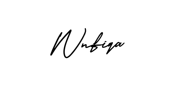 Make a beautiful signature design for name Wnfiqa. Use this online signature maker to create a handwritten signature for free. Wnfiqa signature style 3 images and pictures png
