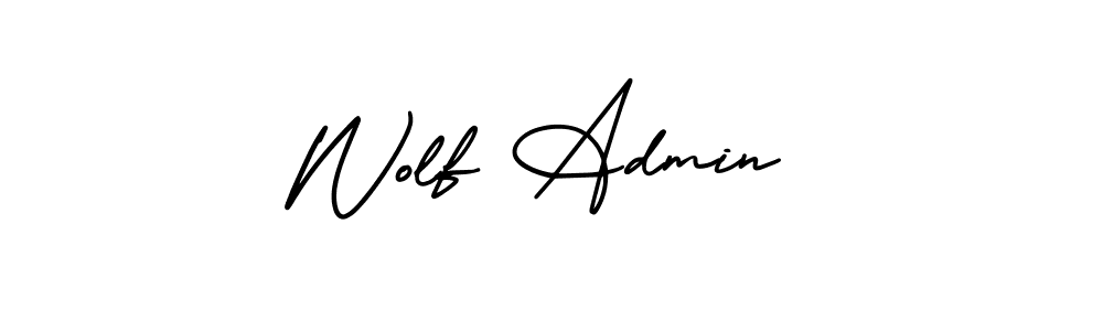 AmerikaSignatureDemo-Regular is a professional signature style that is perfect for those who want to add a touch of class to their signature. It is also a great choice for those who want to make their signature more unique. Get Wolf Admin name to fancy signature for free. Wolf Admin signature style 3 images and pictures png