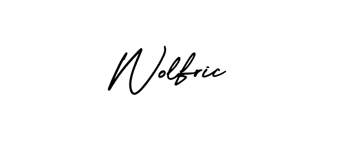 AmerikaSignatureDemo-Regular is a professional signature style that is perfect for those who want to add a touch of class to their signature. It is also a great choice for those who want to make their signature more unique. Get Wolfric name to fancy signature for free. Wolfric signature style 3 images and pictures png