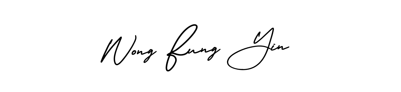 if you are searching for the best signature style for your name Wong Fung Yin. so please give up your signature search. here we have designed multiple signature styles  using AmerikaSignatureDemo-Regular. Wong Fung Yin signature style 3 images and pictures png