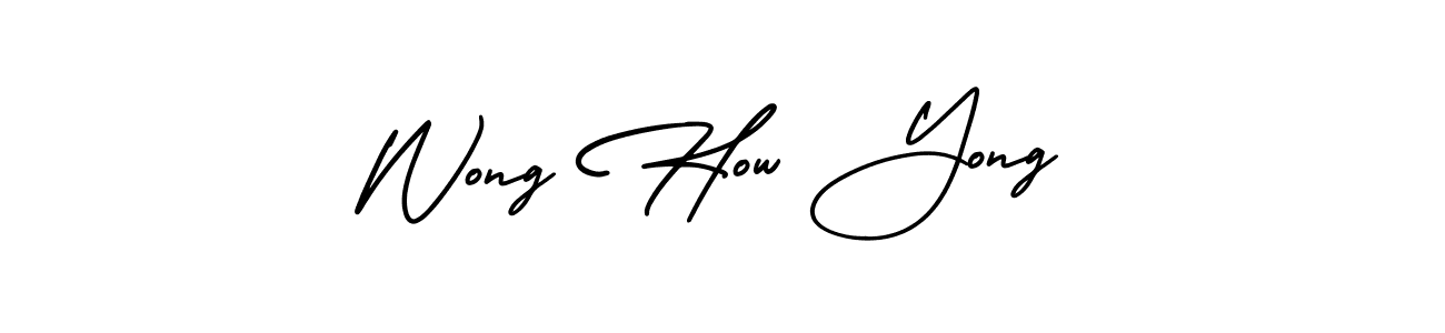 Create a beautiful signature design for name Wong How Yong. With this signature (AmerikaSignatureDemo-Regular) fonts, you can make a handwritten signature for free. Wong How Yong signature style 3 images and pictures png
