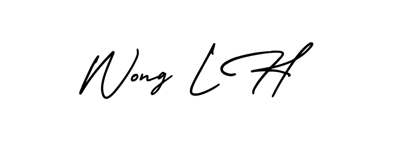 Design your own signature with our free online signature maker. With this signature software, you can create a handwritten (AmerikaSignatureDemo-Regular) signature for name Wong L H. Wong L H signature style 3 images and pictures png